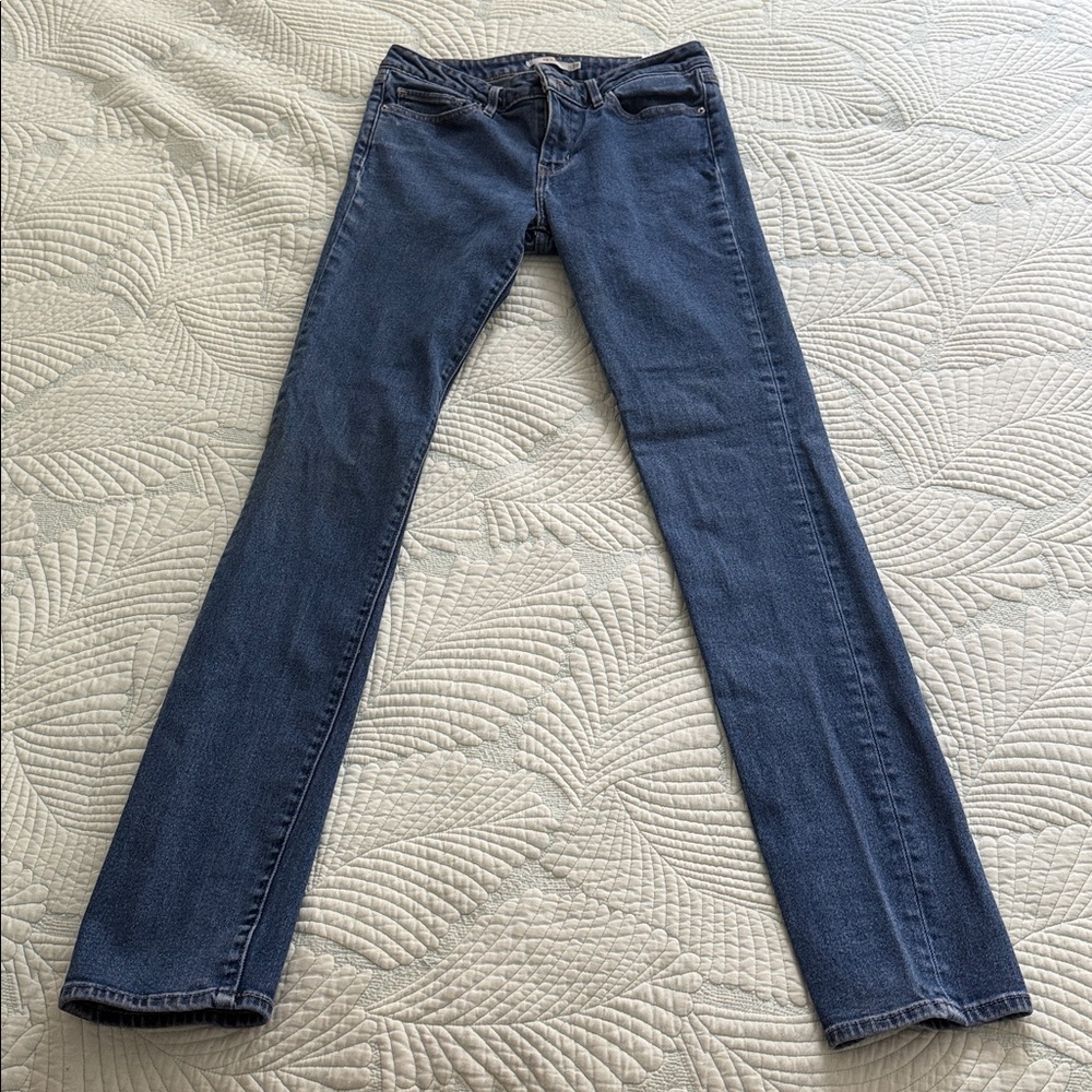 Levi's 712 Slim Women's Straight Leg Jeans - W 28 L 34 Dark Blue